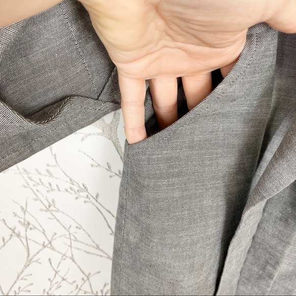 APOSTROPHE Gray Cotton Belted Car Coat Small - Picture 7 of 12